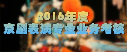 大逼操小逼小逼操大逼国家京剧院2016年度京剧表演专业业务考...